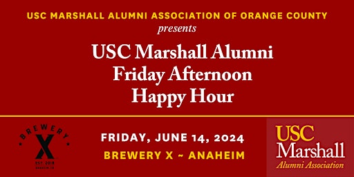 Imagem principal do evento USC Marshall Alumni OC: Friday Afternoon Happy Hour at Brewery X