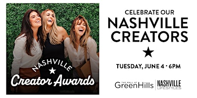 Nashville Creator Awards -  Award Ceremony primary image