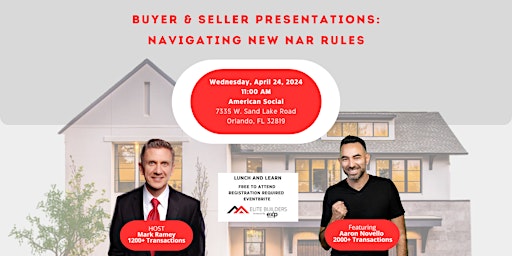 Imagem principal de Buyer & Seller Real Estate Presentations: Navigating New NAR Rules