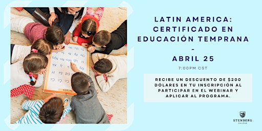Latin America: Certificado en Educación Temprana -  Abril 25 primary image