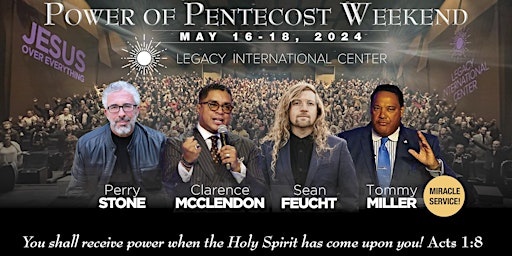 Primaire afbeelding van Pentecost Outpouring Weekend at Legacy!