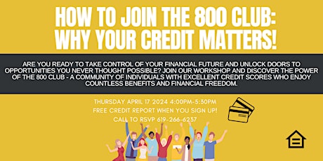 HOW TO JOIN THE 800 CLUB: WHY YOUR CREDIT MATTERS!