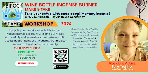 2024 - Wine Bottle Incense Burner Make & Take primary image