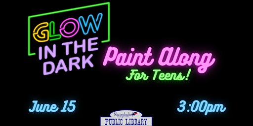 Imagem principal do evento Glow-in-the-Dark Paint Along (For Teens)