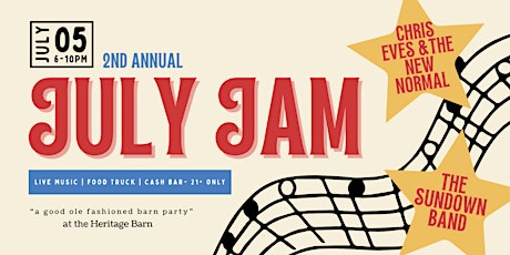 July Jam at the Heritage Barn- 2024