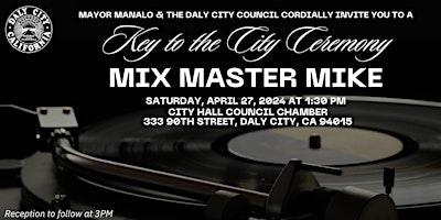 Imagen principal de Mix Master Mike Key to the City  Reception