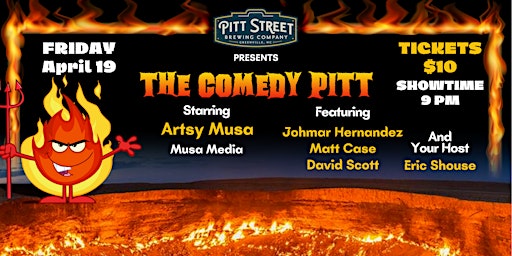 Primaire afbeelding van The Comedy Pitt Stand-Up Showcase, April 19, 2024