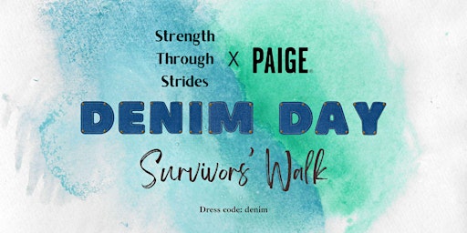 Imagem principal do evento Denim Day Survivors' Walk