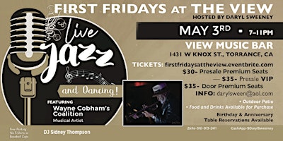 Primaire afbeelding van First Fridays at the View - Live Jazz & Dancing