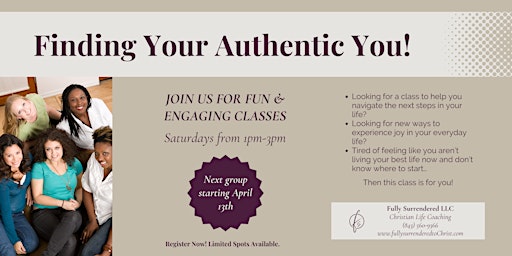 Hauptbild für Finding Your Authentic You!