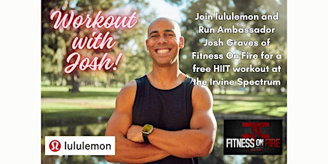 Workout with Josh from Fitness On Fire at The  Irvine Spectrum