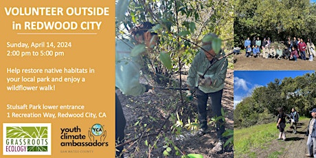 Volunteer in Redwood City: Community Habitat Restoration at Stulsaft Park  primärbild