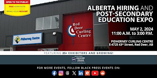 Imagem principal do evento FREE Alberta Hiring & Post-Secondary Education Expo