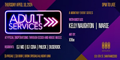 Imagem principal do evento Kelly Naughton | Marie | Duserock | DJ Cira | DJ M3 | Phleck
