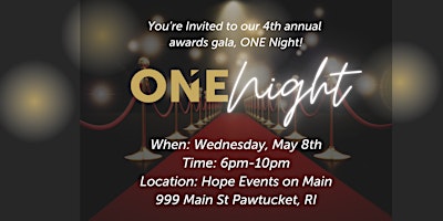 Hauptbild für 4th Annual ONE Night Awards Gala
