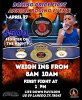 Primaire afbeelding van Boxing Pride 1st Annual Boxing Event
