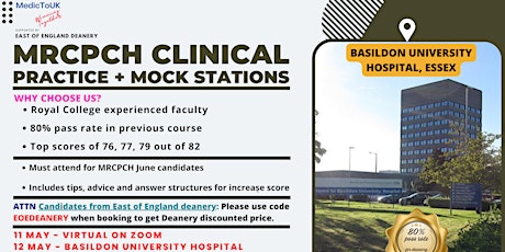 MRCPCH Clinical Exam Practice Course 2 days hybrid