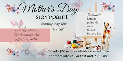 Primaire afbeelding van Mothers Day Sip-n-Paint