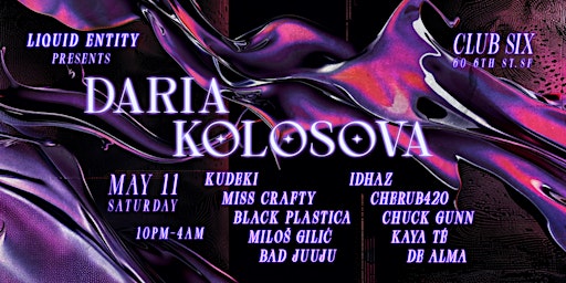 Image principale de Liquid Entity presents Daria Kolosova