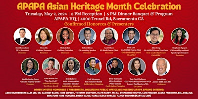 Primaire afbeelding van APAPA Asian Heritage Month Celebration