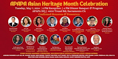 APAPA Asian Heritage Month Celebration primary image