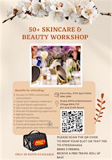 50+ skincare and beauty workshop