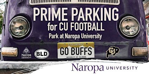 Prime Parking for CU Spring Football at Naropa University - April 27 primary image