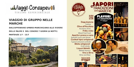 Hauptbild für Presentazione Viaggio Marche con Aperitivo Marchigiano