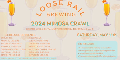 Imagem principal do evento Mimosa Crawl!