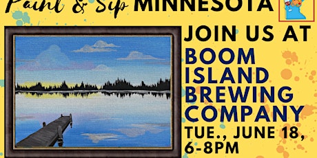 June 18 Paint & Sip at Boom Island Brewing Co.