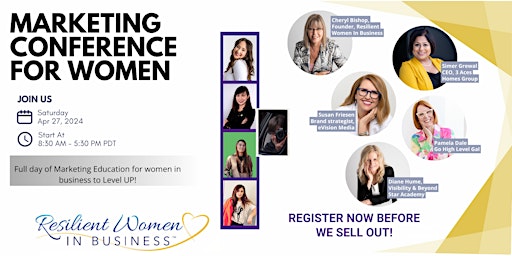 Image principale de Marketing Conference for Women!