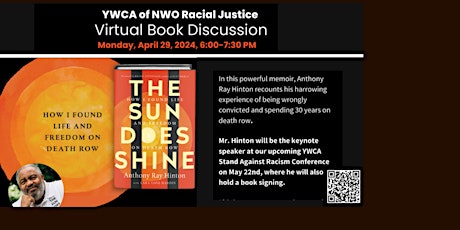 YWCA Racial Justice Book Discussion - "The Sun Does Shine" by Anthony Ray Hinton