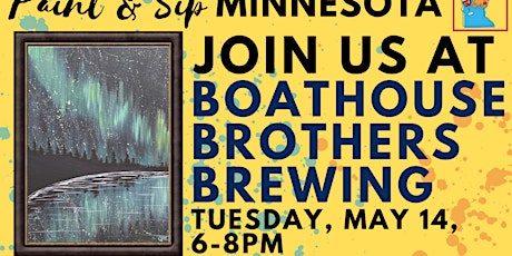 May 14 Paint & Sip at Boathouse Brothers Brewing