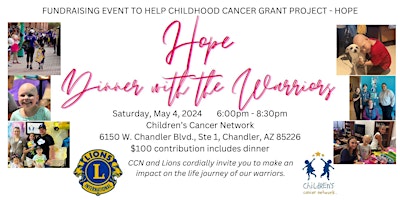 Image principale de Hope Dinner with the Warriors 2024