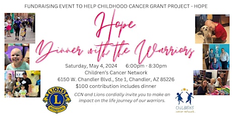 Hope Dinner with the Warriors 2024