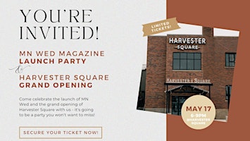 Image principale de MN Wed Launch Party + Harvester Square Grand Opening