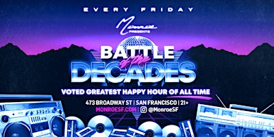 Battle of the Decades : 60s 70s 80s 90s Dance Party primary image