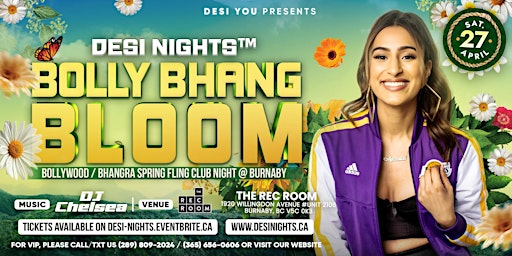 Imagem principal do evento Bolly Bhang Bloom @ Burnaby : Bollywood / Bhangra Spring Fling Party