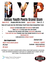 Imagem principal do evento Dallas Youth Poets Grand Slam