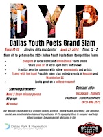 Hauptbild für Dallas Youth Poets Grand Slam