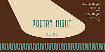 Poetry Night at PACT (18+ Night) primary image