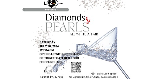 Primaire afbeelding van DIAMONDS & PEARLS ALL WHITE AFFAIR 2024 - FOR LESBIANS