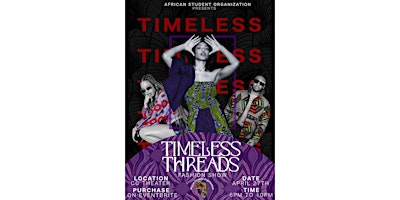 Primaire afbeelding van ASO 6th Annual Fashion Show: Timeless Threads