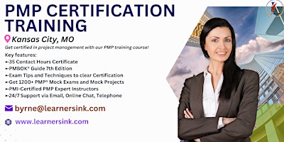 Primaire afbeelding van PMP Examination Certification Training Course in Kansas City, MO
