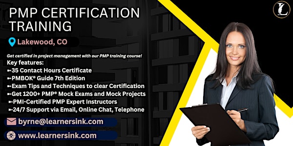 PMP Examination Certification Training Course in Lakewood, CO