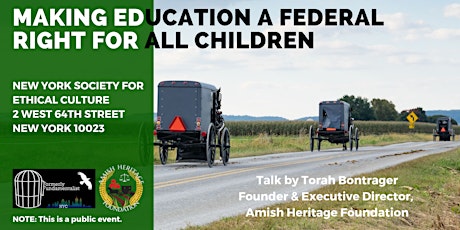 Making Education a Federal Right for All Children (Evening Talk) primary image