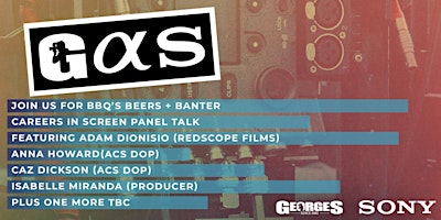 GAS Studio Sessions (INDUSTRY PANEL) - BBQ, BEERS & BANTER primary image