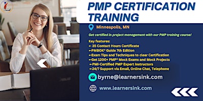 PMP Examination Certification Training Course in Minneapolis, MN primary image