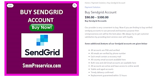 Primaire afbeelding van Buy Sendgrid Account Email Marketing - 100% Email Marketing Geeks
