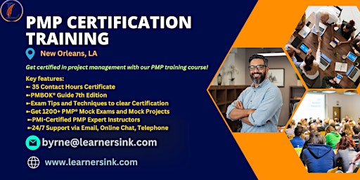 Hauptbild für PMP Examination Certification Training Course in New Orleans, LA